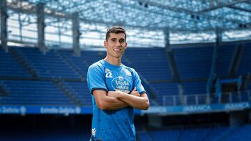 Diego Villares, posando para AS en Riazor.