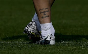 Tatuajes de los jugadores del Atlético y del Real Madrid