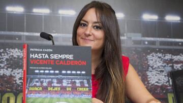 Patricia Caz&oacute;n en la resentacion del libro &#039;Hasta siempre Vicente Calder&oacute;n&#039;.