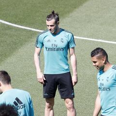 Buen ambiente en Valdebebas tras el partido de Múnich