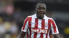 Imbula con el Stoke City. 