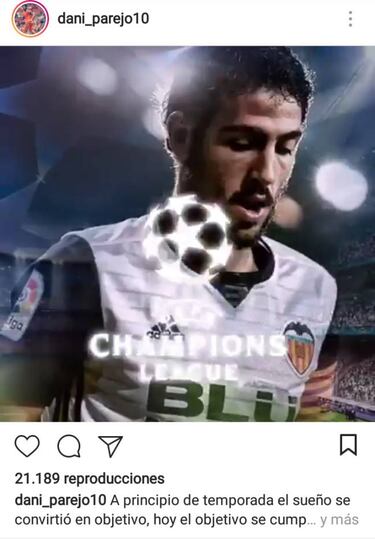 La plantilla se congratula de la Champions en las redes sociales