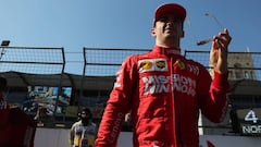 Formula One F1 - Azerbaijan Grand Prix - Baku City Circuit, Baku, Azerbaijan - April 28, 2019   Ferrari&#039;s Charles Leclerc before the race   REUTERS/Anton Vaganov