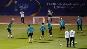 Último entrenamiento antes de la final del Mundial de Clubes