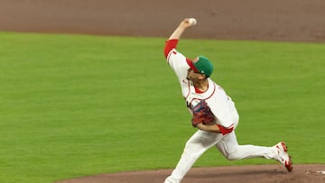 during the 2026 World Baseball Classic game between Italy and Mexico at Daikin Park on March 11, 2026 in Houston, Texas, United States.