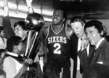 Tras promediar 31 puntos por partido en la temporada 1981-82, fue nombrado de nuevo MVP. Sin embargo, en verano fue traspasado a Philadelphia 76ers y participó en el tercer anillo ganado por la franquicia, en 1983, ante los Lakers de Magic Johnson.