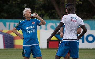 Pékerman en entrenamiento en Barranquilla