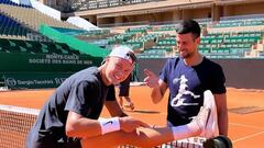 Djokovic entrena en Montecarlo a la espera de Alcaraz y Nadal