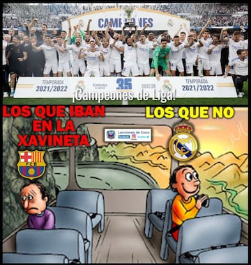 El Madrid campeón, protagonista de los memes de la jornada