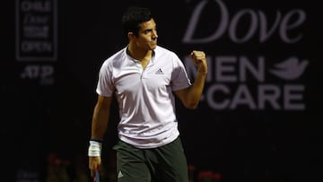 Tenis, Chile Dove MenCare Open
 ATP 250 de Santiago.
 El tenista Christian Garn de Chile Celebra el punto durante el ATP 250 Chile Dove MenCare Open Santiago, Chile.
 27/02/2020
 Felipe Zanca/Photosport 