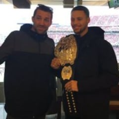 Dos campeones de distintos deportes, coincidieron