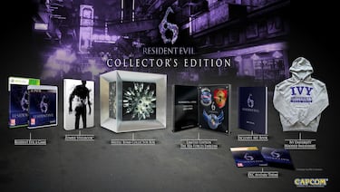 Sudadera, emblemas y libro de arte para la Edición Coleccionista de Resident Evil 6