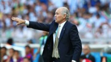 Sabella, durante el partido.