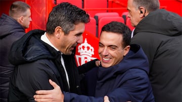 Funes y Borja se saludan.