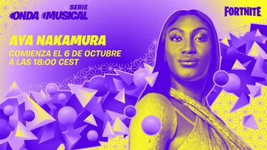 Concierto de Aya Nakamura en Fortnite (Onda Musical): fechas, horarios y cómo verlo en directo