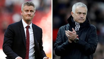 Ole Gunnar Solskjaer y José Mourinho