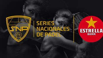 Imagen del logo de las Series Nacionales de Pádel-Estrella Damm.
