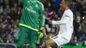 Keylor Navas, en un partido con el Madrid.