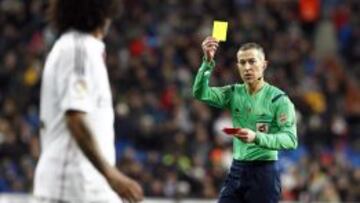 Iglesias Villanueva amonesta a Marcelo ante el Sevilla