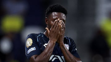 Soccer Football - FIFA Club World Cup - Group H - Al Hilal v Pachuca - Geodis Park, Nashville, Tennessee, U.S. - June 26, 2025 Pachuca's Aviles Hurtado looks dejected after the match REUTERS/Evelyn Hockstein
