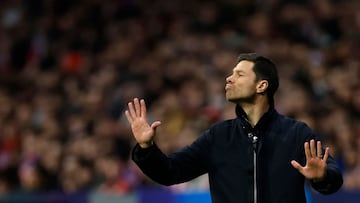 Xabi Alonso, en el encuentro ante el Atlético.