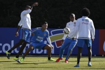 La Selección Colombia realizó su último entrenamiento en la Sede de la Universidad Católica San Carlos de Apoquindo.