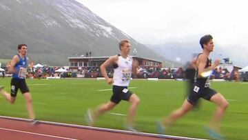 Ingebrigtsen, campeón noruego de 1.500 con tiempo de amateur
