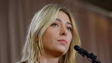 Maria Sharapova speaks to the media announcing her failed drug test.