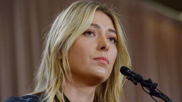 Maria Sharapova speaks to the media announcing her failed drug test.