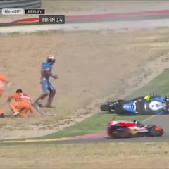 Márquez, Pol... Carrusel de caídas en el FP3: 8 en 30 minutos