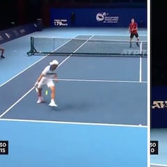 Pasen y vean uno de los mejores 'Willy' vistos en una pista de tenis: lo que consigue hacer no es para nada habitual