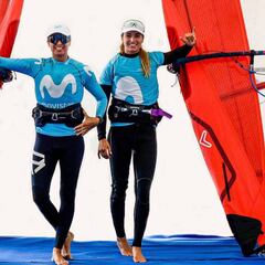 Marina Alabau (7ª) y Blanca (10ª), en el Top-10 a falta de una jornada