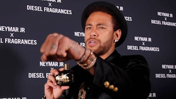 El delantero brasile&ntilde;o del PSG, Neymar Junior, durante un acto publicitario.