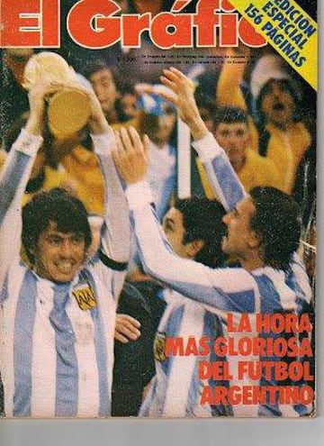 Portada de 1978. Edición especial sobre Argentina campeona del Mundo