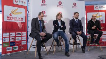 Imagen de la presentacion del Barcelona Spain Masters de Bádminton.