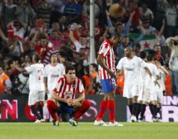 Raúl García tras perder la Final de la Copa del Rey 2010 ante el Sevilla.