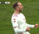 Es de película de Hollywood lo de Eriksen: golazo suyo y vean la reacción de todo el estadio