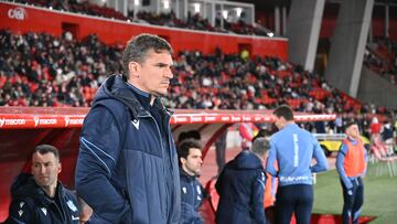 Jon Ansotegi, entrenador de la Real Sociedad B.