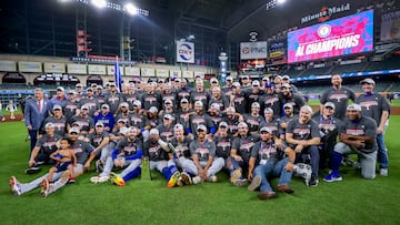 El lunes por la noche los Rangers conquistaron su tercer banderín de la Liga Americana al superar a los Astros.