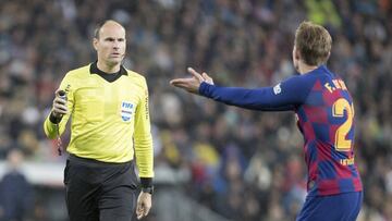 01/03/20 PARTIDO PRIMERA DIVISION
REAL MADRID - BARCELONA
ARBITRO MATEU LAHOZ DE JONG