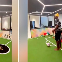 'Paul Pogba Arena': así es el mini campo de fútbol que tiene el francés dentro de su casa