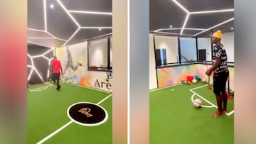 'Paul Pogba Arena': The mini football pitch Pogba has at home