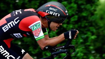 Richie Porte durante la contrarreloj del Criterium du Dauphiné.