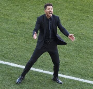 Así fue la intensa pasión de Simeone en la banda ante el Sevilla