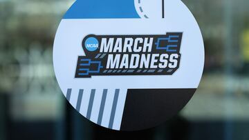 Detail of a NCAA Men's Basketball Tournament sign.