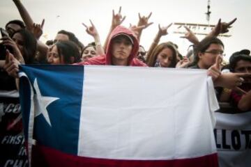 Publico durante la primera jornada del Festival Lollapalooza 2017.