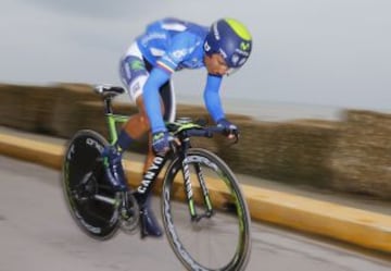 El colombiano Nairo Quintana y las mejores fotos de su triunfo en la Tirreno Adri&aacute;tico.