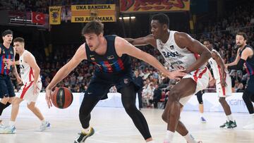 Sergi Martínez, con el Barcelona, ante el Baxi Manresa en la Liga Endesa.