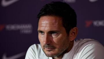 Soccer Football - Chelsea Press Conference - Cobham Training Centre, London, Britain - August 16, 2019   Chelsea manager Frank Lampard during the press conference   Action Images via Reuters/Tony O&#039;Brien