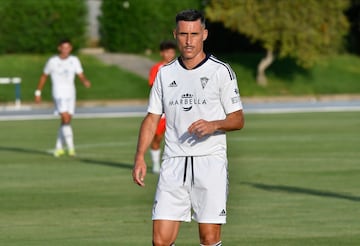 José Callejón durante el amistoso jugado en Almería.